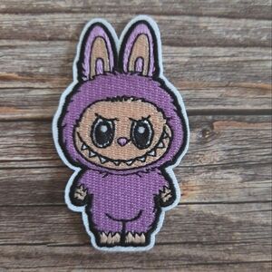 Cute Rabbit Demon Monster Purple Adorable Creature Iron On Patch